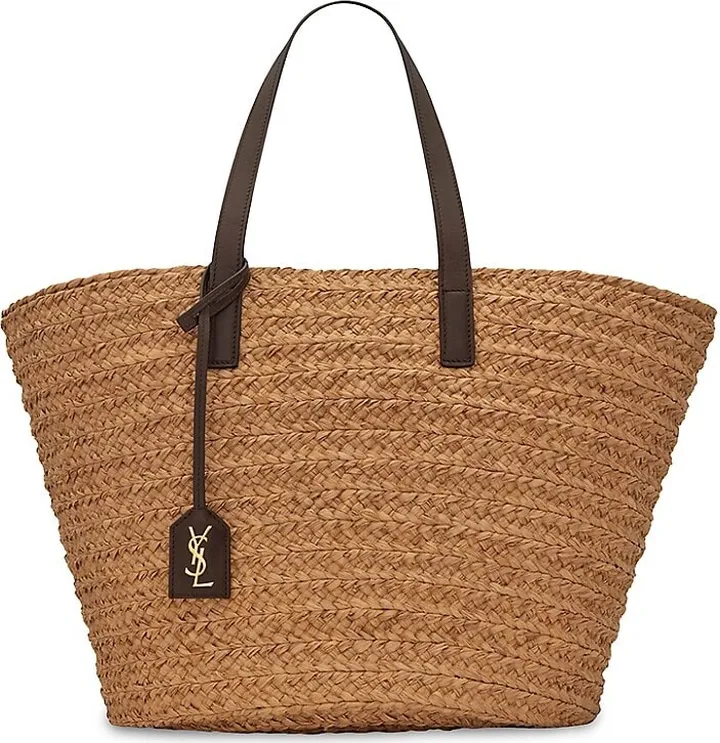 Panier Medium Bag in Raffia