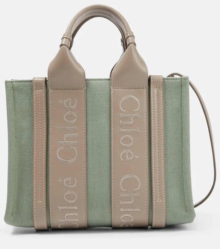 Woody Small canvas tote