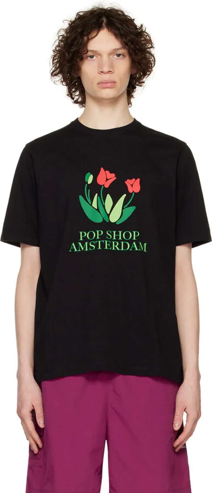 Pop Trading Company Black Tulip T-Shirt