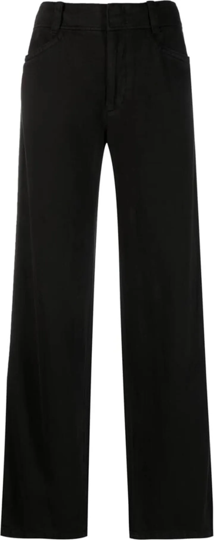 High-Waist Straight-Leg Trousers