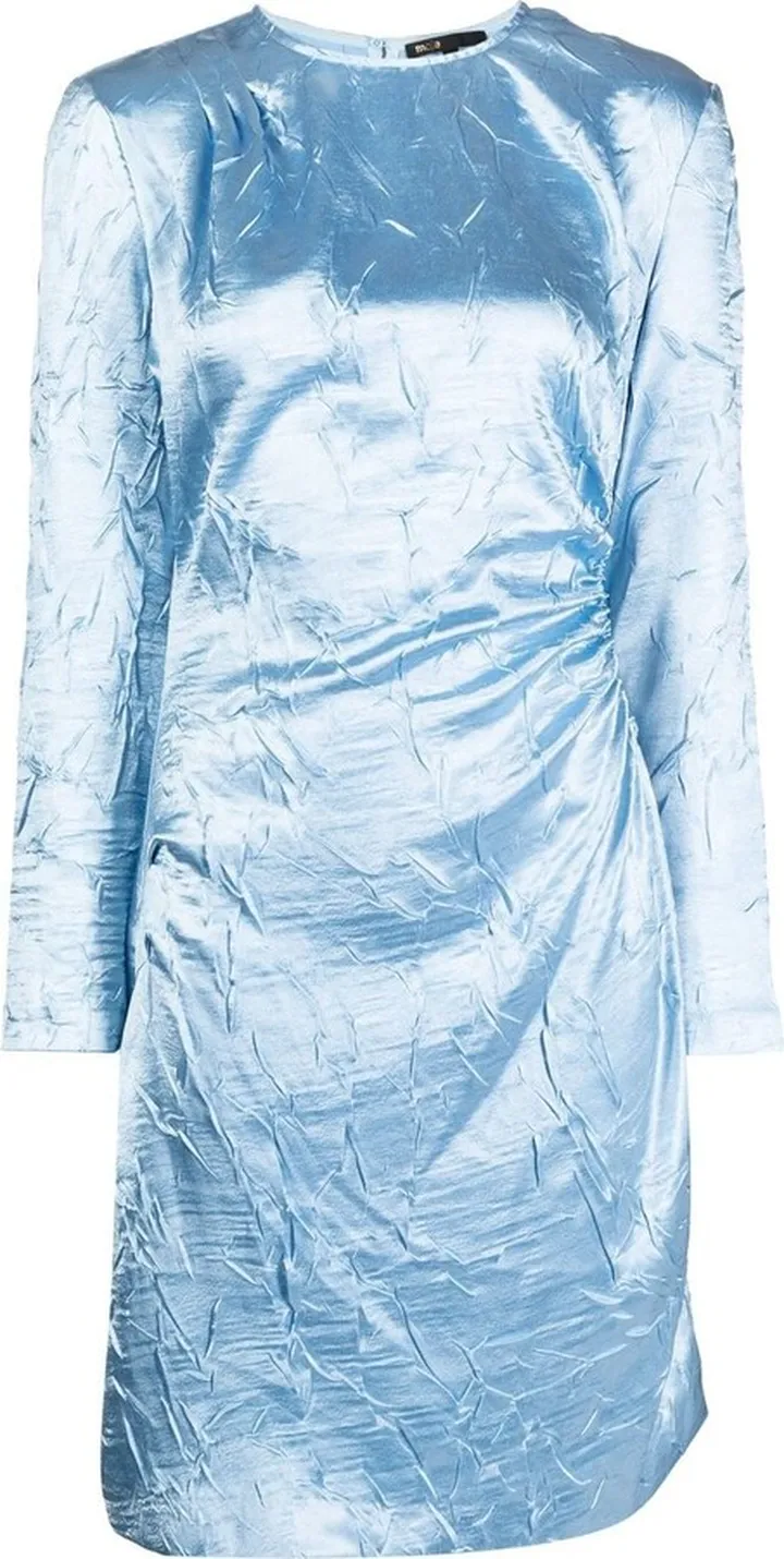 Metallic-Effect Midi Dress