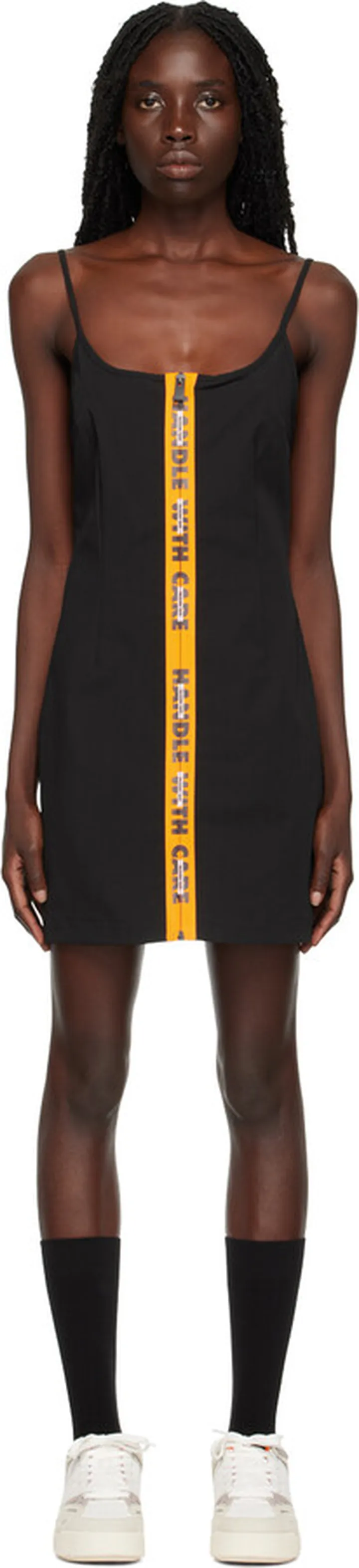 Heron Preston Black Stretch Minidress