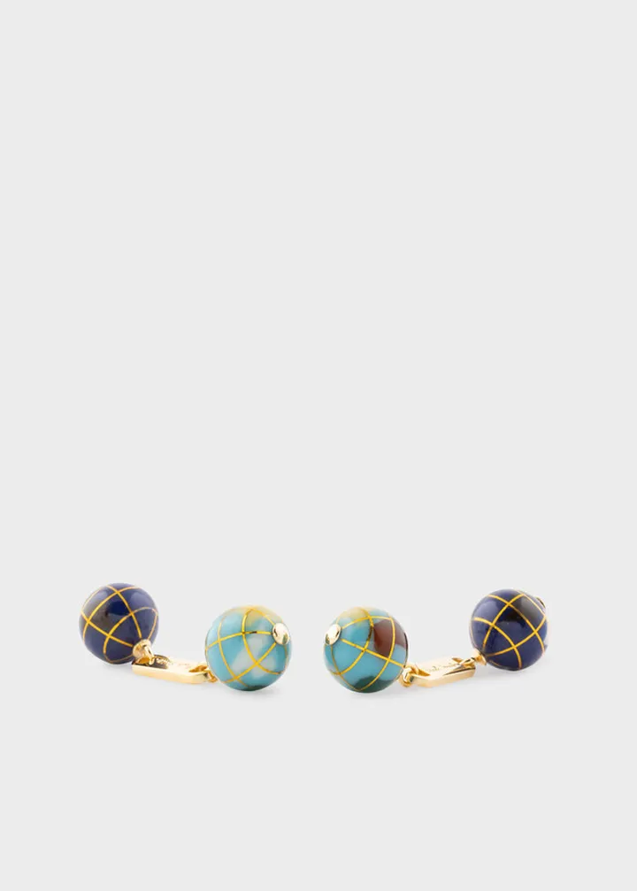 Double Globe Linked Cufflinks