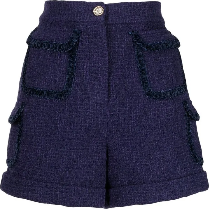 Tweed Pocketed Shorts