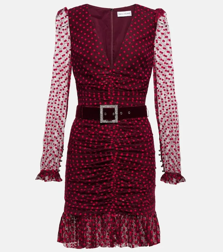 Midnight Kiss lace mini dress