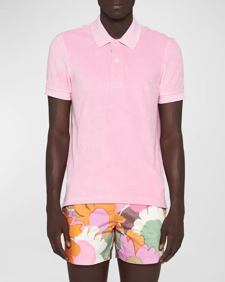Men's Cotton Terry Polo Shirt