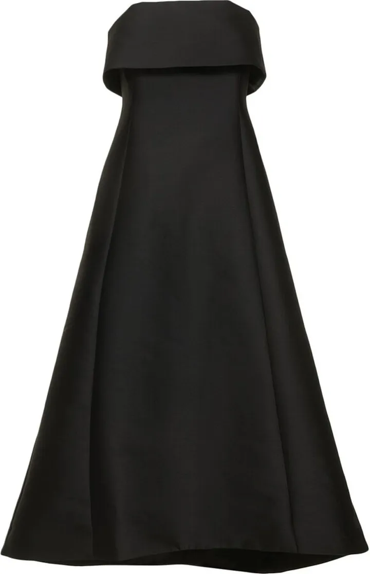 A-line wool blend midi dress