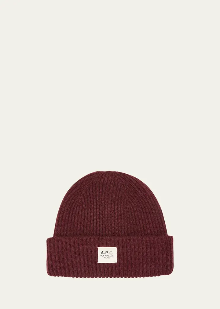 Men's Ribbed Wool Beanie