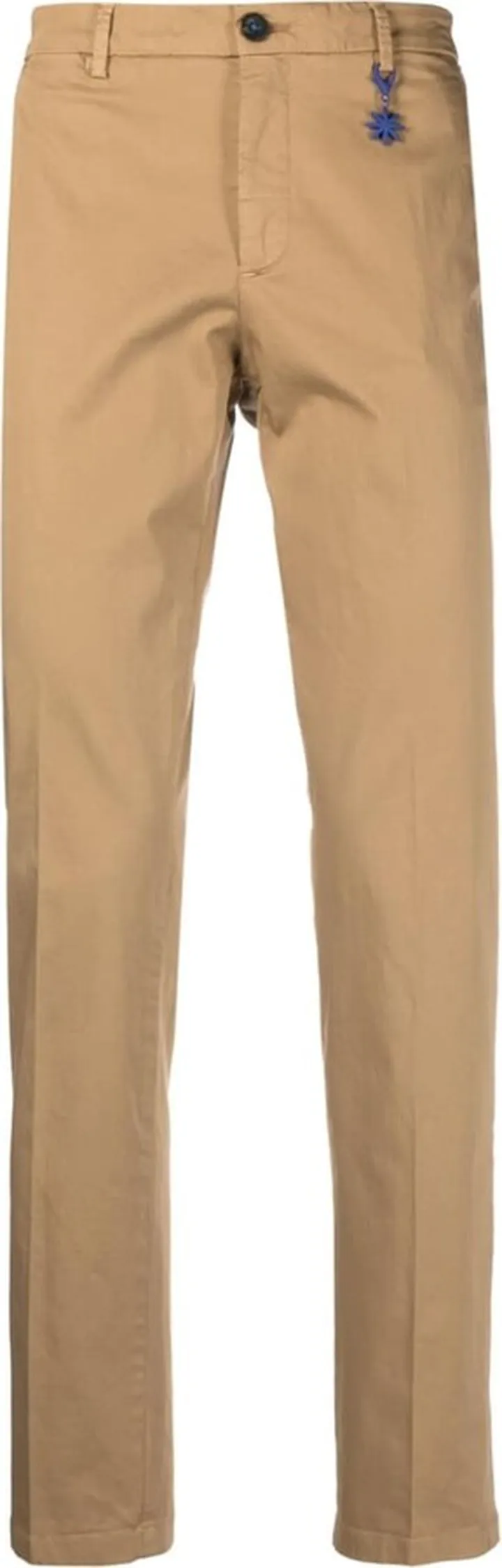 Straight-Leg Cotton Trousers