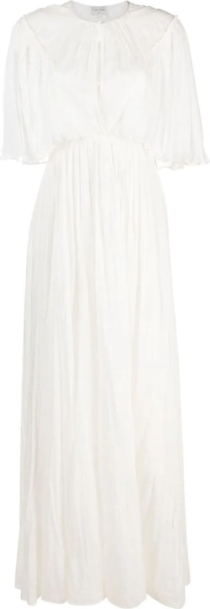 Silk-Blend Floor-Length Dress