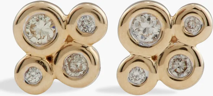 14-Karat Gold Diamond Earrings