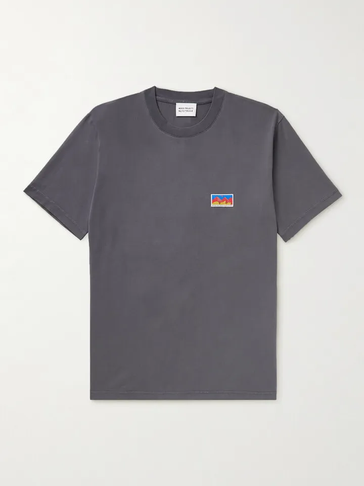 + Geoff McFetridge Johannes Mountains Logo-Appliquéd Organic Cotton-Jersey T-Shirt