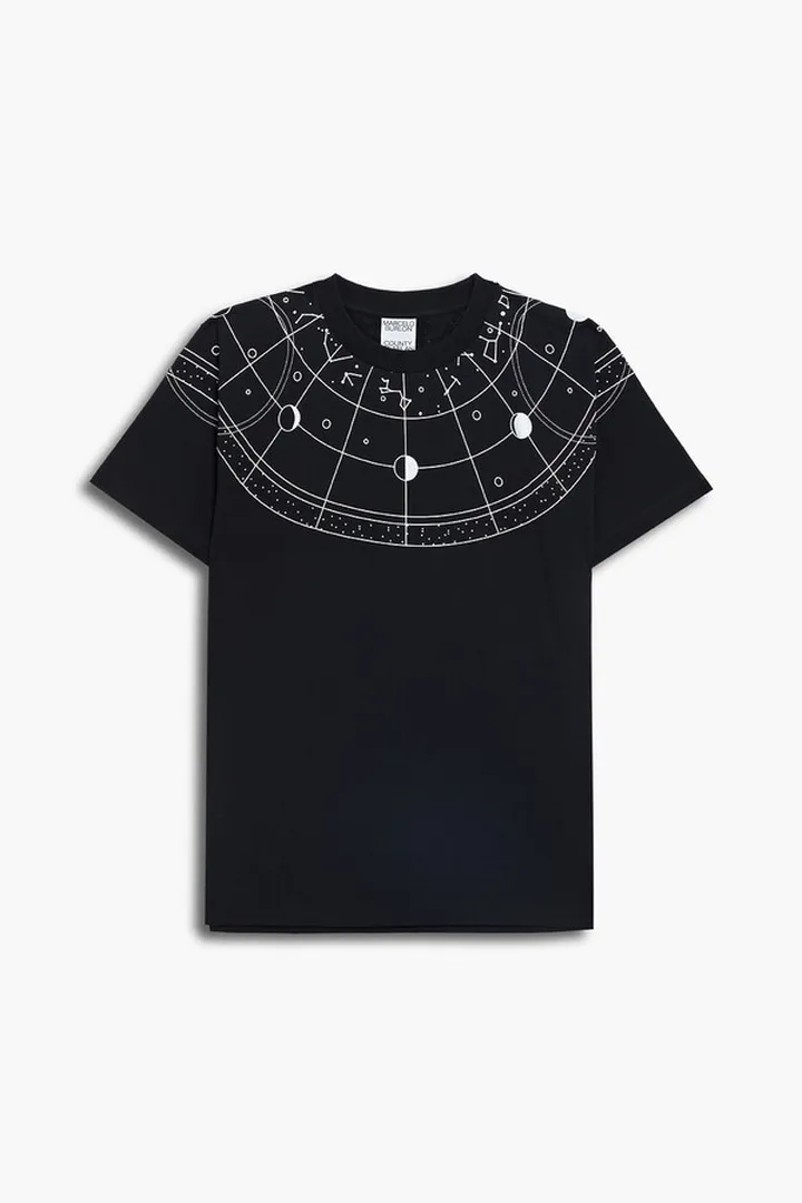Printed cotton-jersey T-shirt