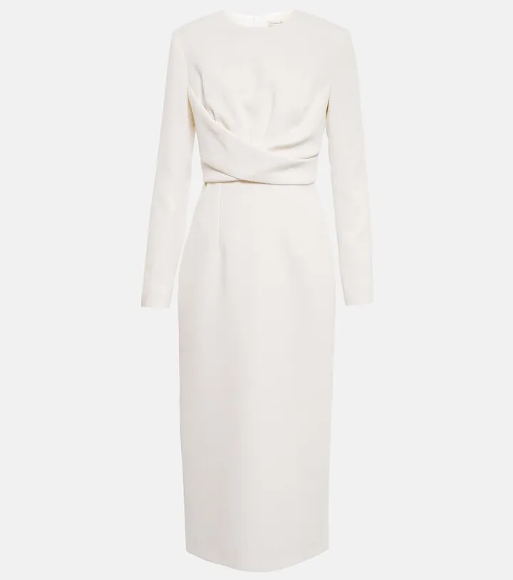 Emmet crepe midi dress