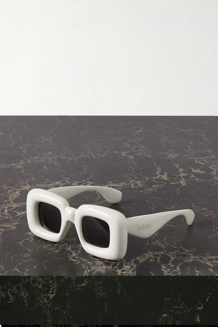 Loewe - Inflated Oversized Square-frame Acetate Sunglasses - White