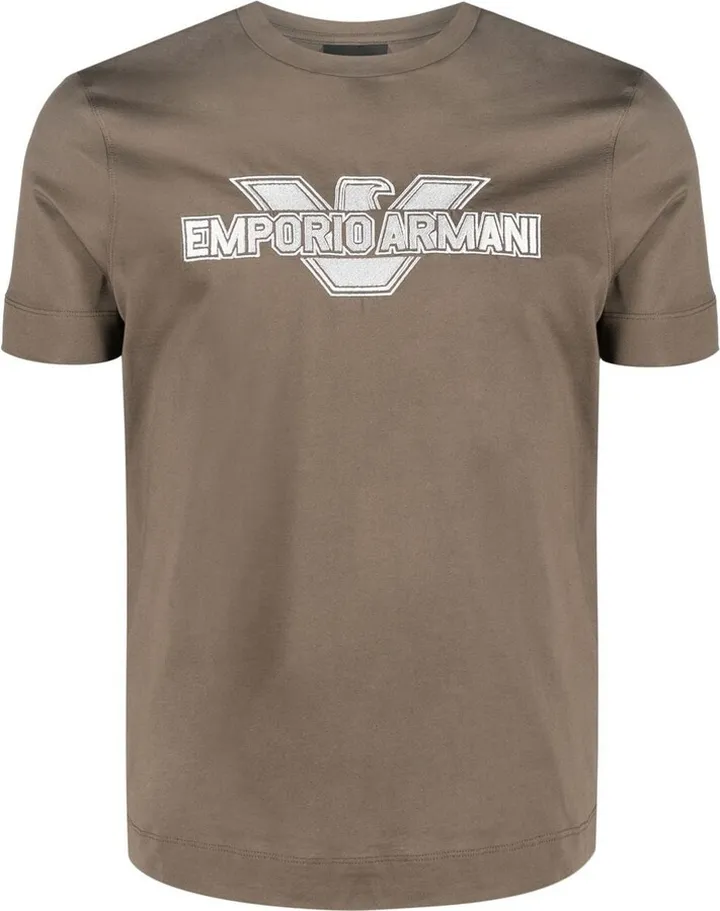 logo-print detail T-shirt