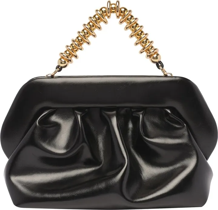 Themoirè Ruched Detailed Tote Bag