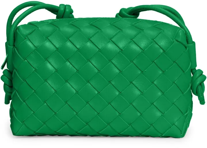 Small Intrecciato Leather Crossbody Bag