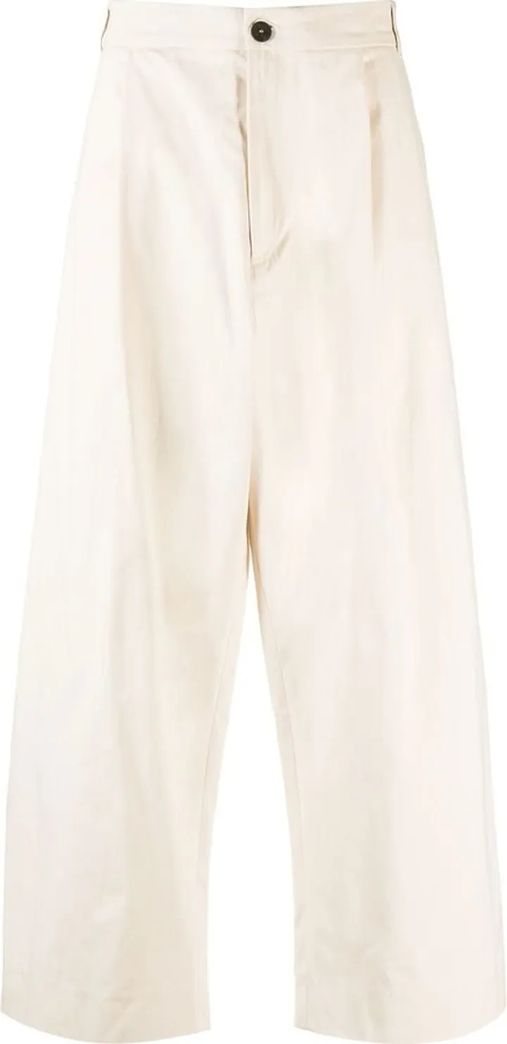 Pleated Wide-Leg Trousers