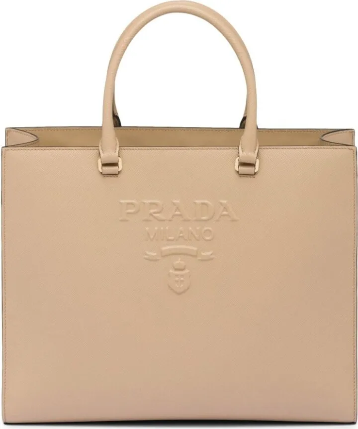 large Saffiano leather tote bag