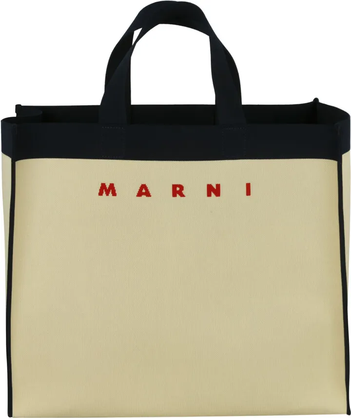 Open Top Logo Print Tote