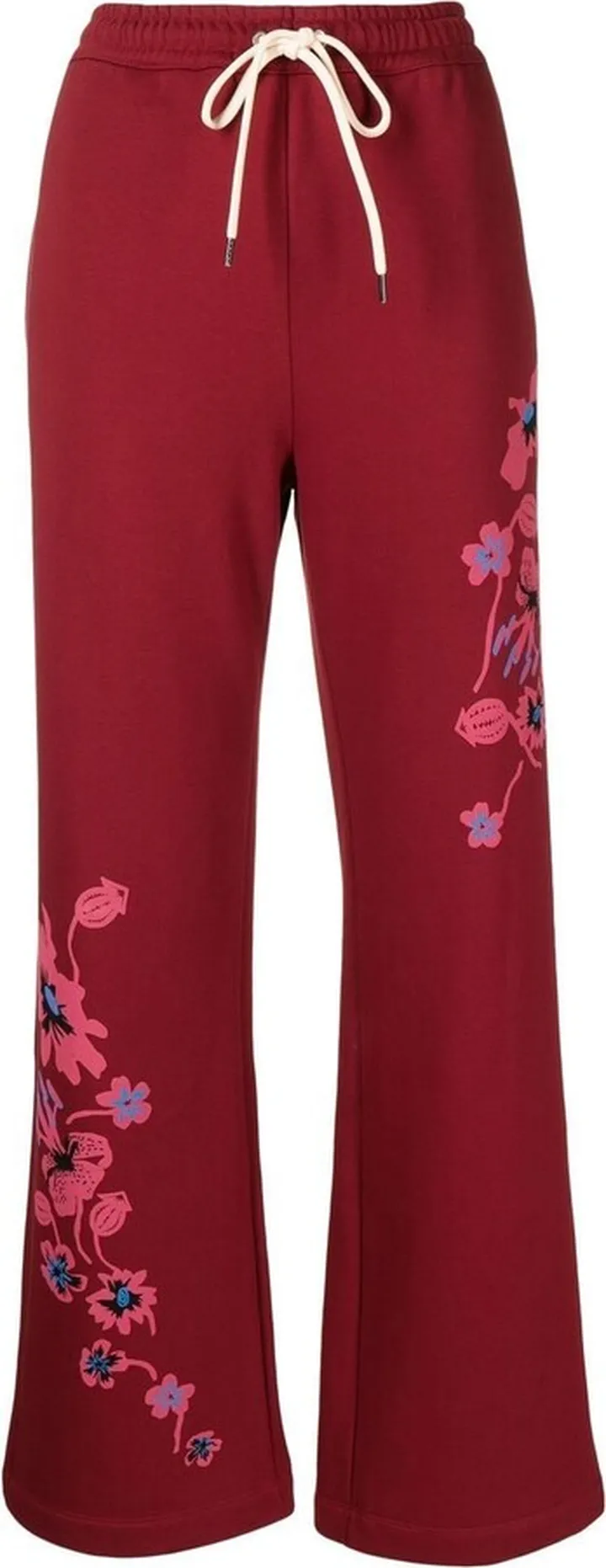Poppies-print track pants