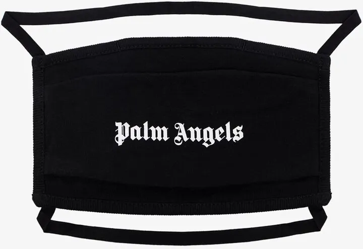 Black Logo Cotton Face Mask
