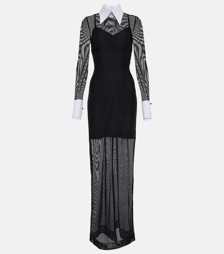 x Kim tulle maxi dress