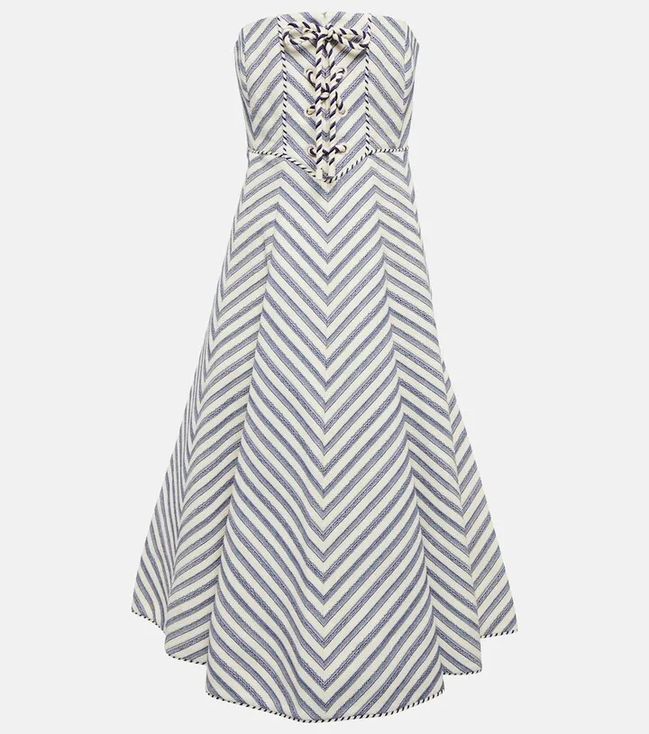 High Tide Laced midi dress