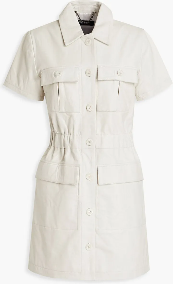 Lilly leather mini dress