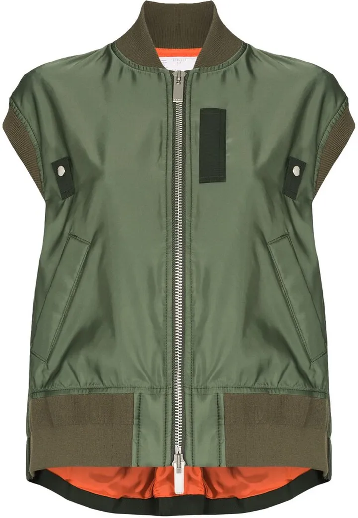 Sleeveless Bomber Jacket