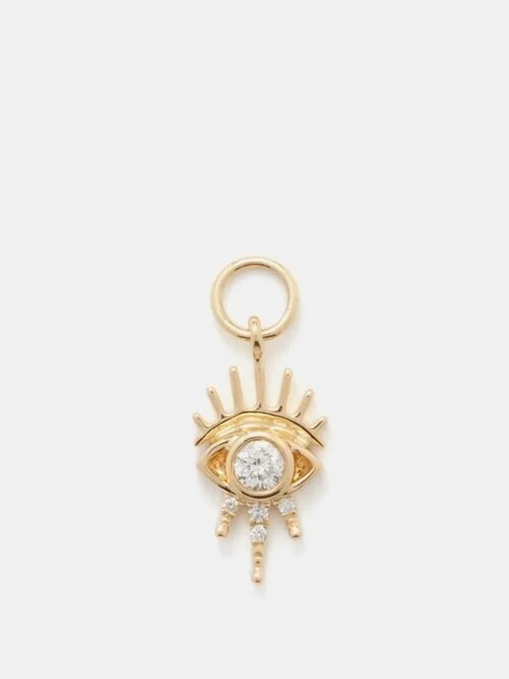 Gigi Diamond &14kt Gold Charm
