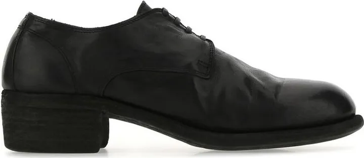 Guidi Block Heel Lace-Up Shoes