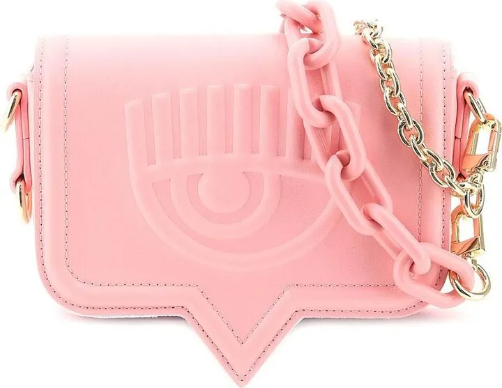 Chiara Ferragni Faux Leather Large Eyelike Bag