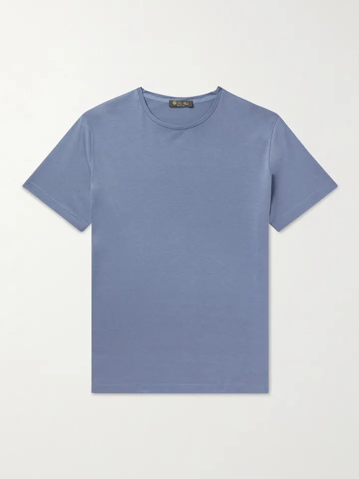 Slim-Fit Silk and Cotton-Blend Jersey T-Shirt