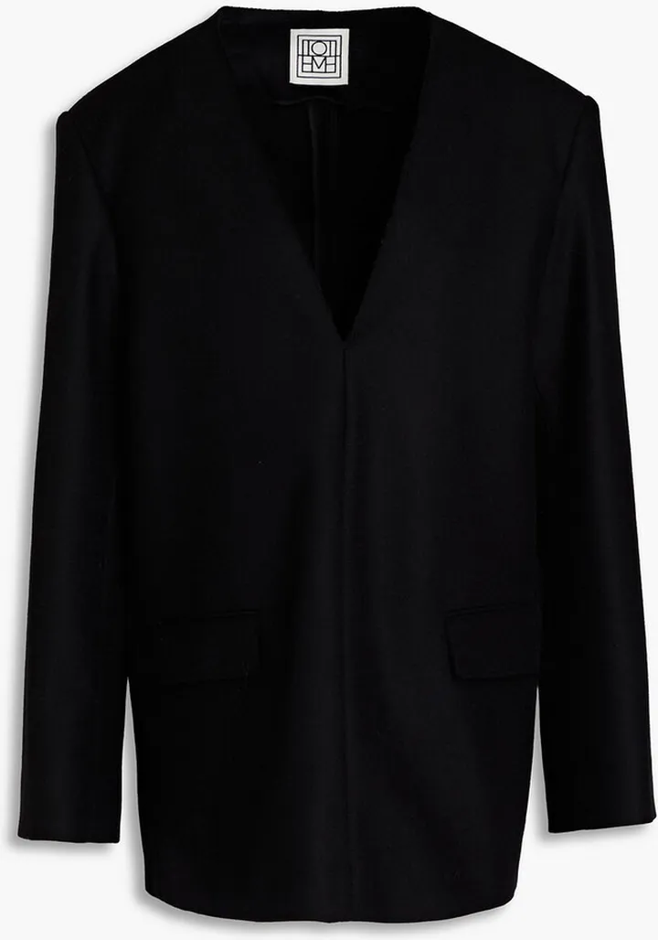 Giverny brushed wool-blend felt blazer