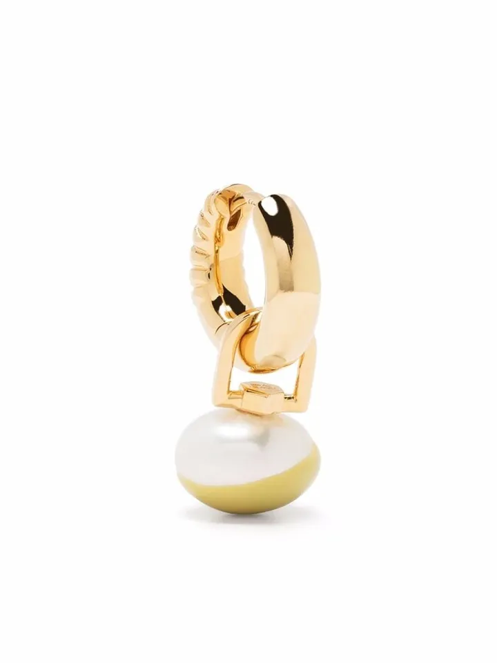 Samba Olive huggie earring