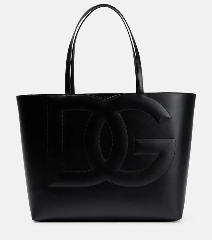 DG leather tote bag