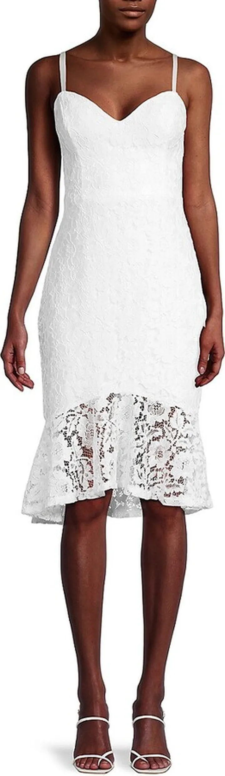Floral Lace Trumpet Dress