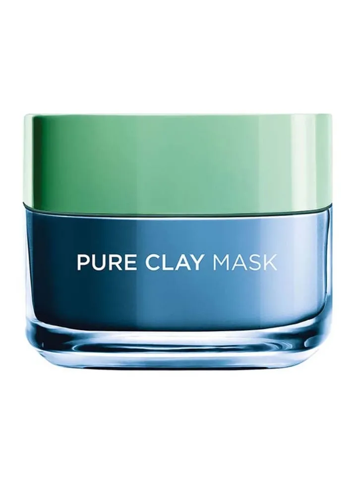 Pure Clay Mask, 3 pure clays+ Marine Algae Blue 50ml