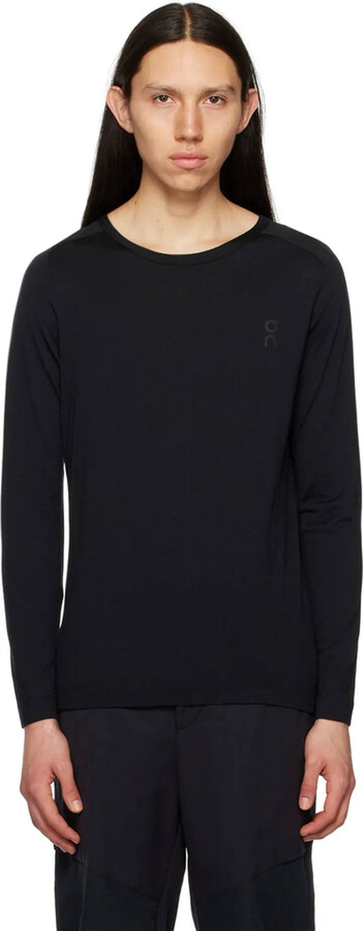 On Black Lightweight Long Sleeve T-Shirt