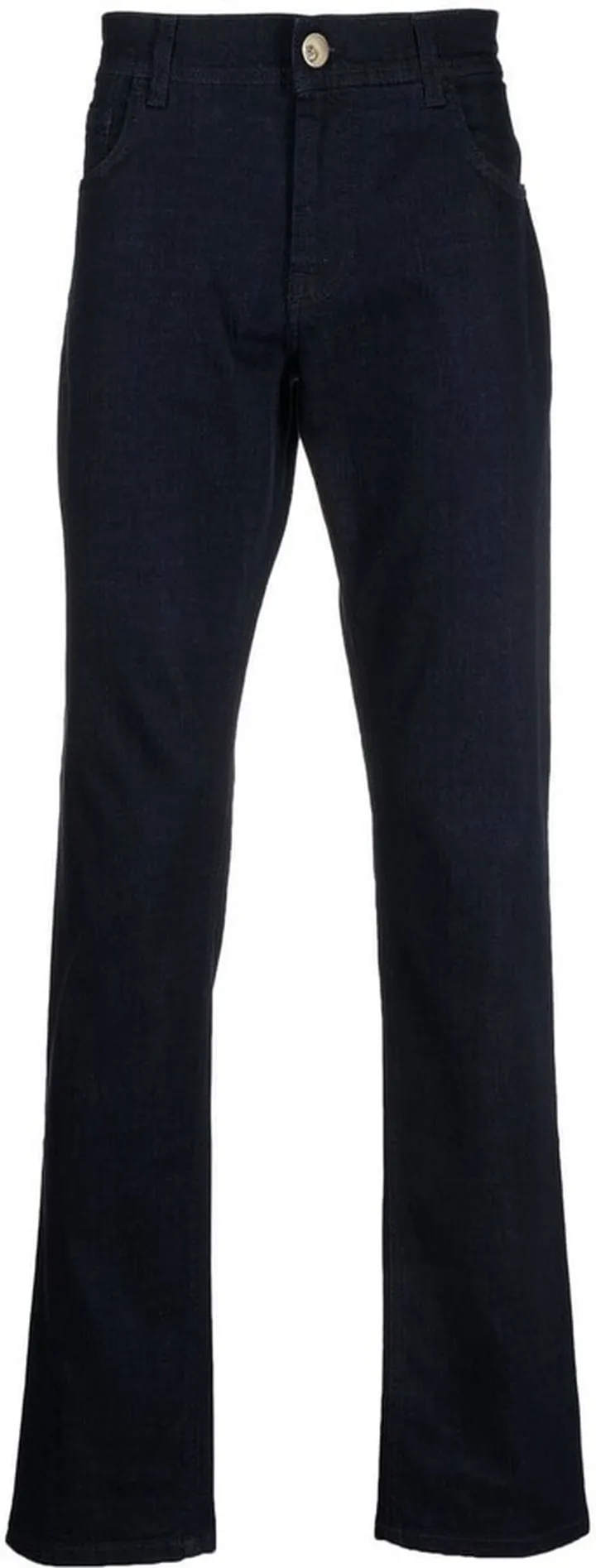 Mid-Rise Straight-Leg Trousers