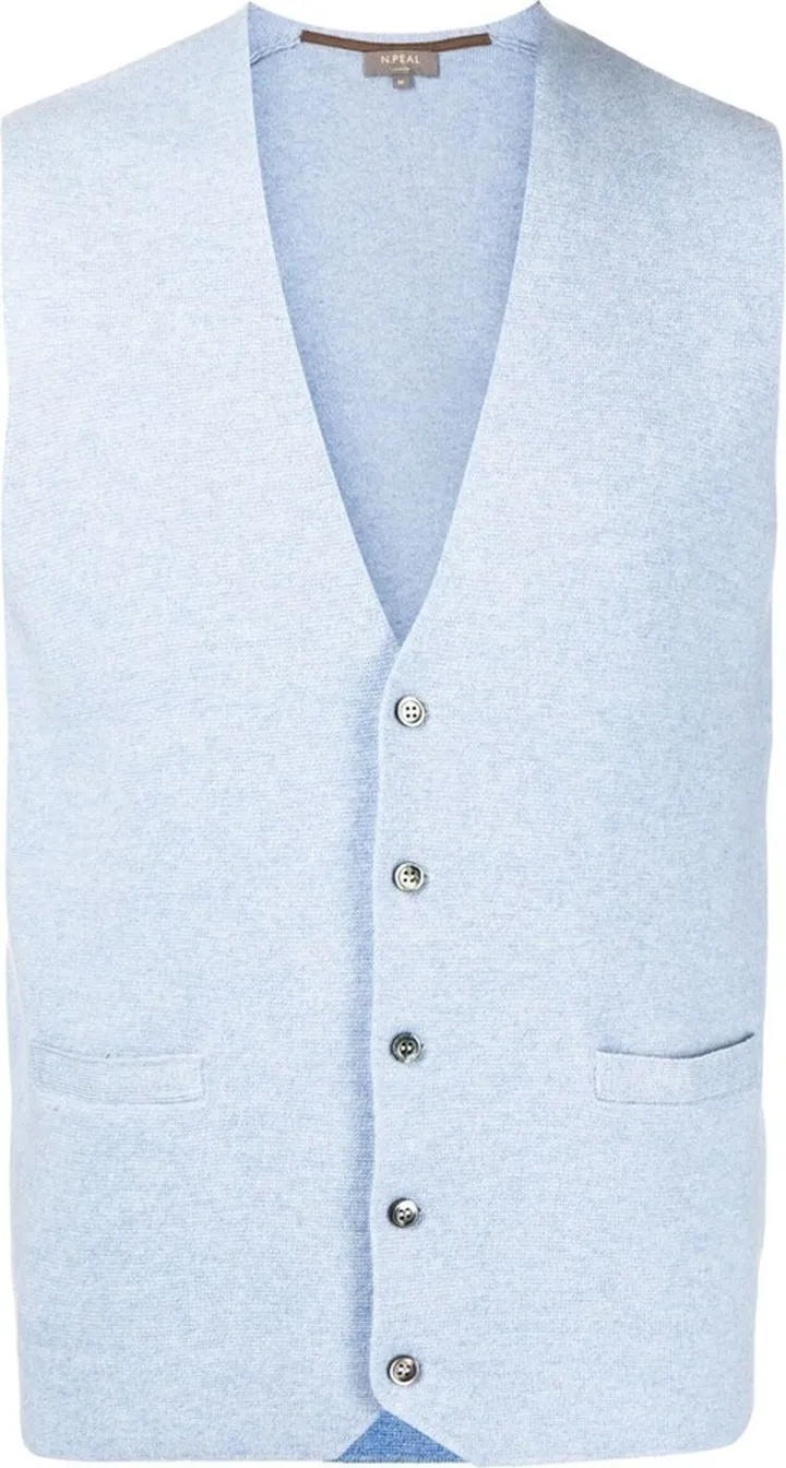 V-neck cashmere waistcoat