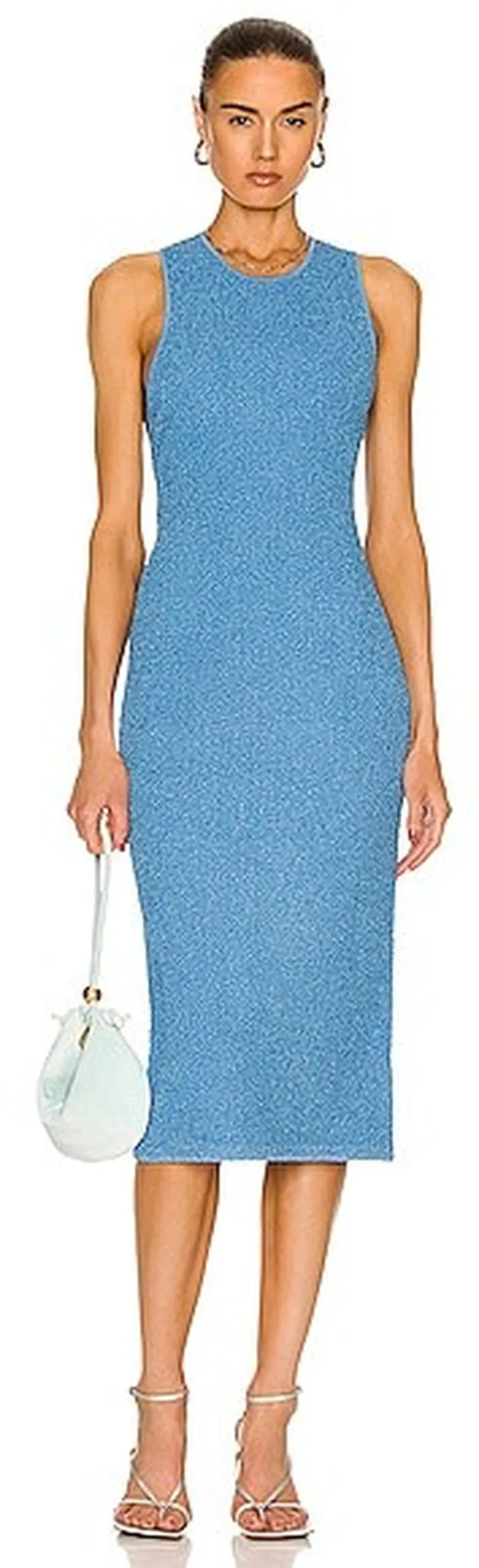GALVAN Selene Dress in Blue