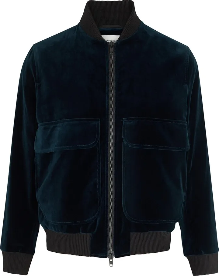 Oliver Spencer Langar Velvet Bomber Jacket