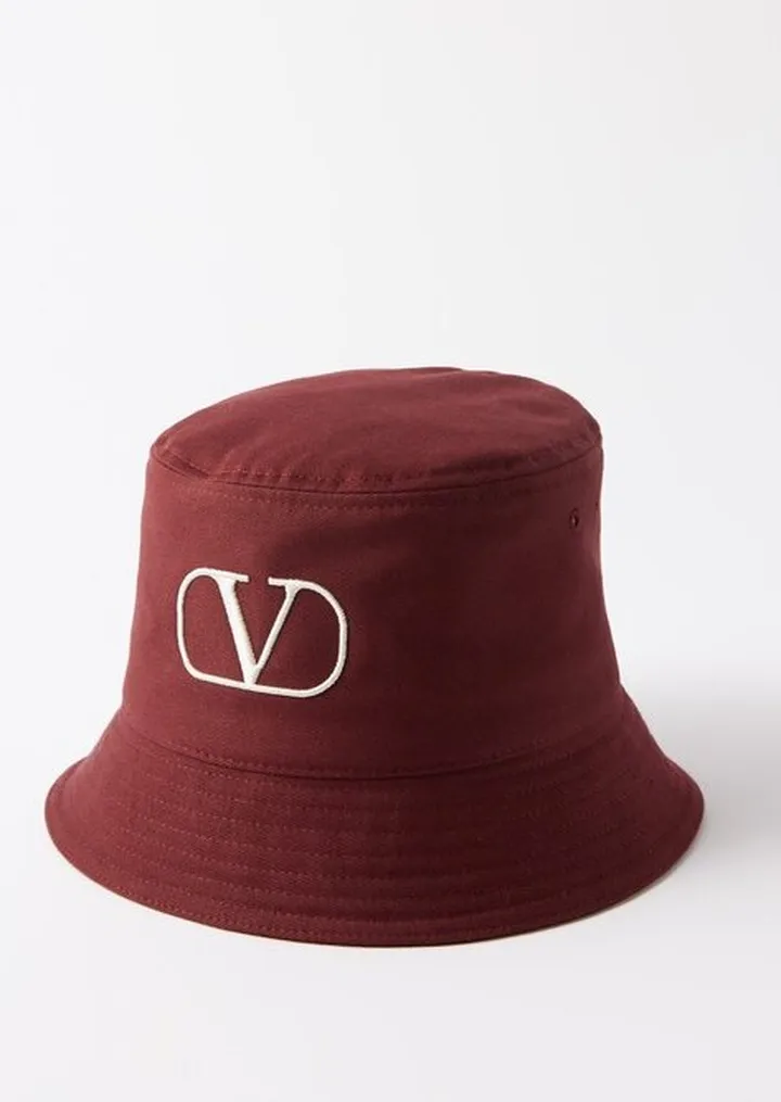 V-logo Cotton Bucket Hat