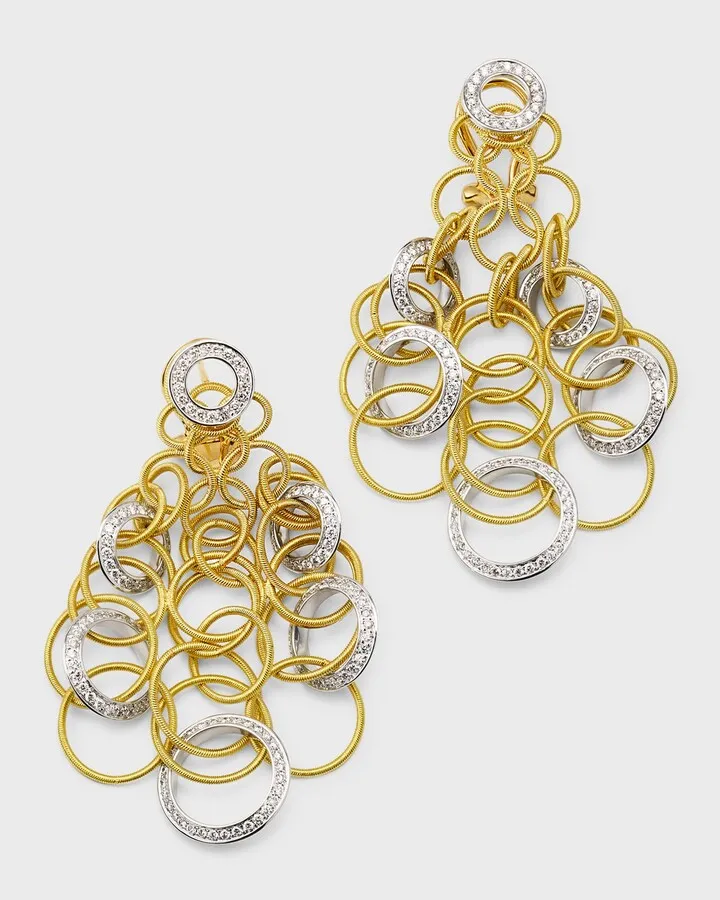 Hawaii 18k Diamond Chandelier Earrings
