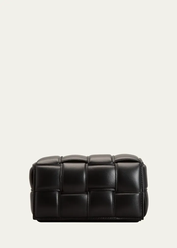 Cassette Intrecciato Leather Belt Bag