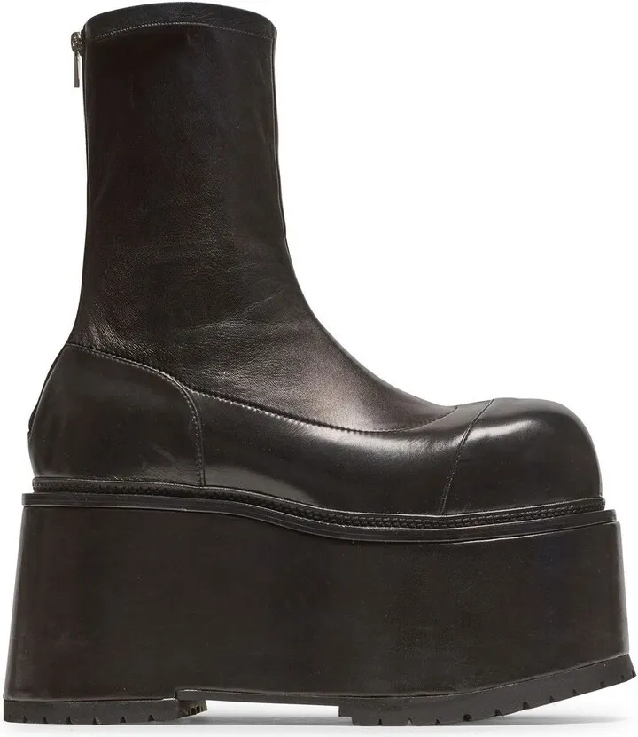 Platform Leather Boots