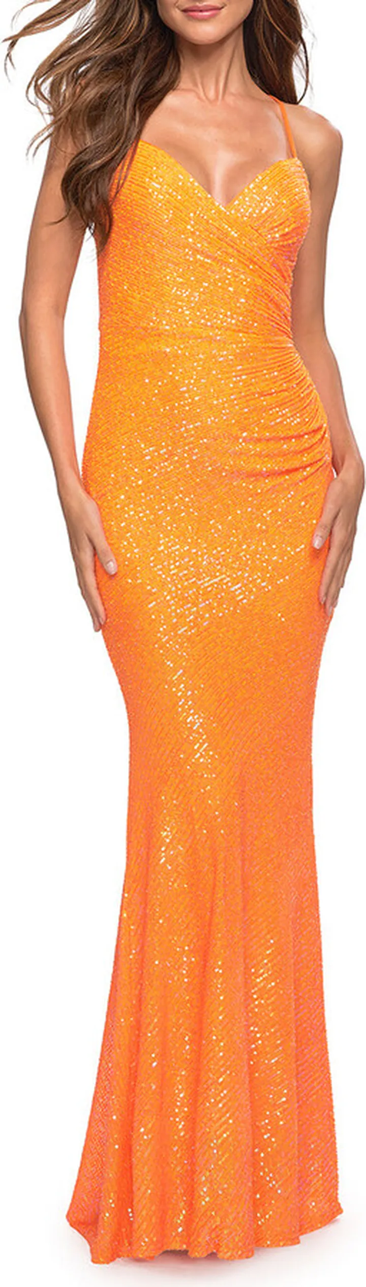 Vibrant Sequin Long Dress